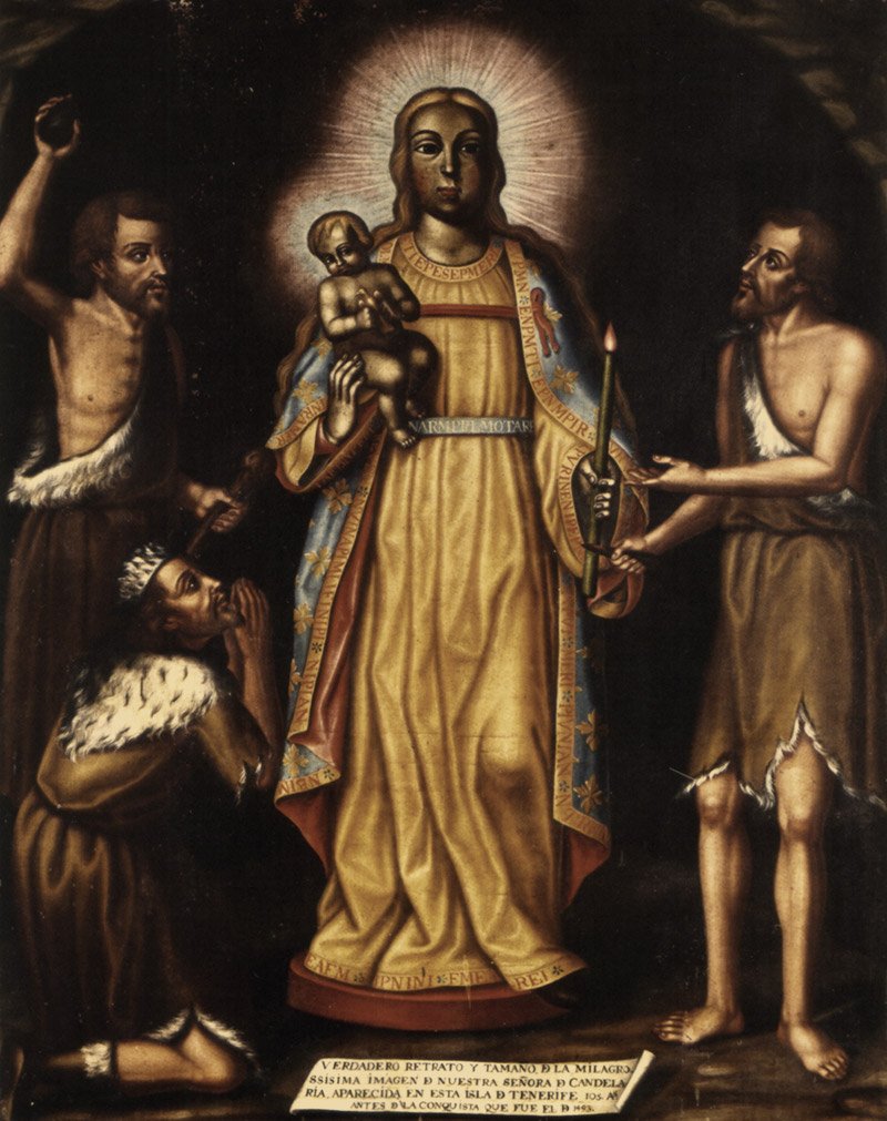 Painting showing the original figure Chaxiraxi